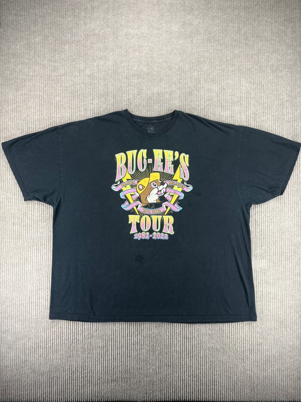 Buc-ees Graphic Tour T Shirt 3X Black Double Sided